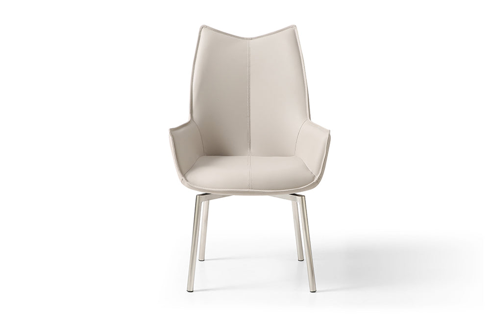 9188 Table with 1218 swivel grey taupe chairs