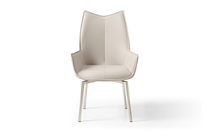 9188 Table with 1218 swivel grey taupe chairs