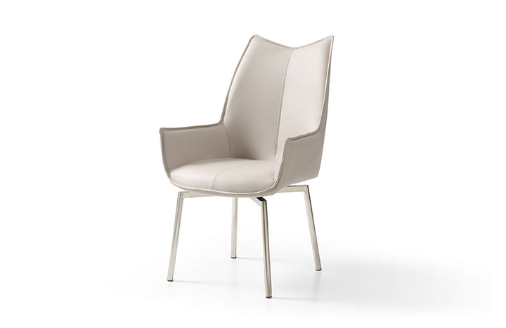 9188 Table with 1218 swivel grey taupe chairs
