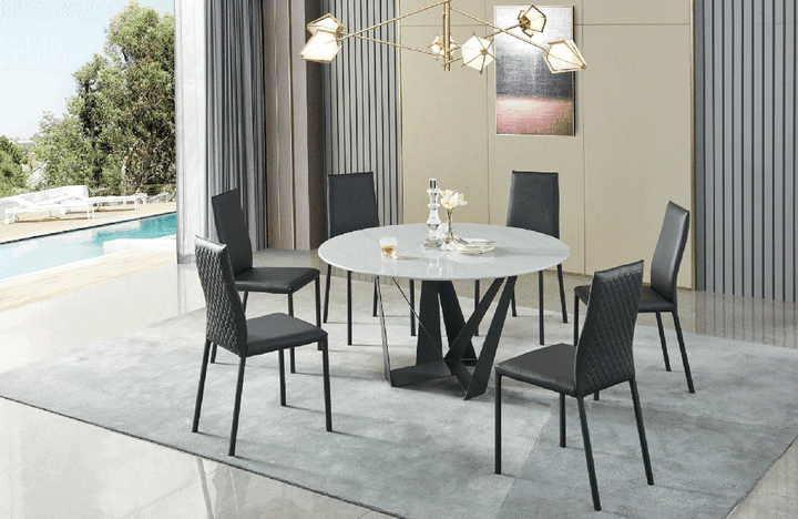 102 Marble Dining Table with 196 Chair