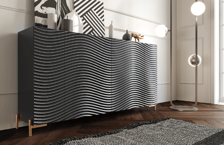 Wave Dining Room Dark grey