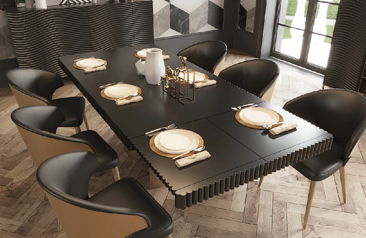 Wave Dining Room Dark grey