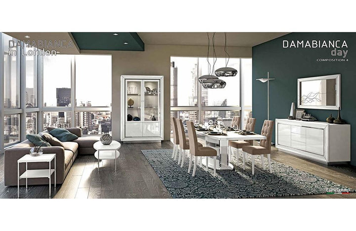 Nuvola White Dining Set