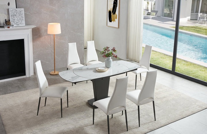 2417 Marble Table White