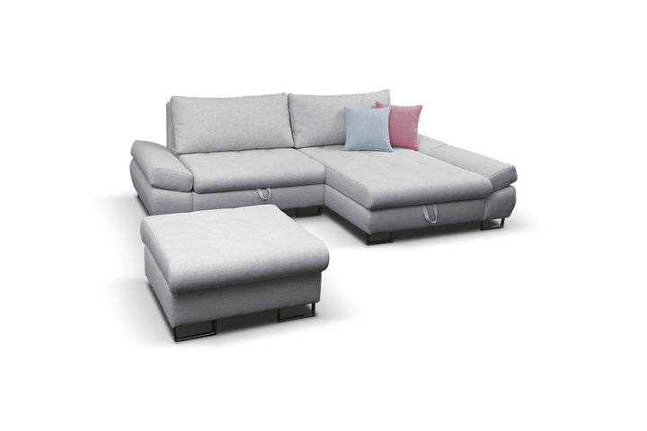 GREY Sectional Sleeper Sofa