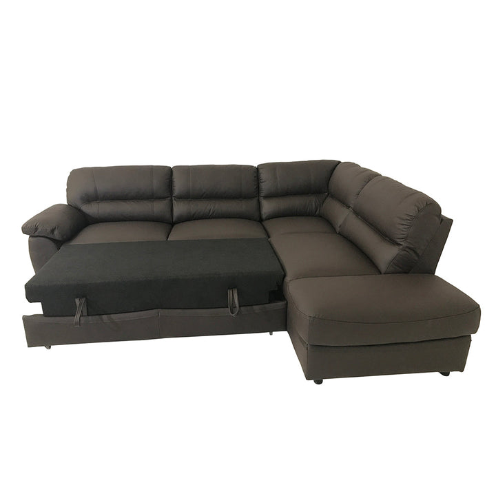 Sectional Sleeper BALTICA Natural Leather Sofa with storage