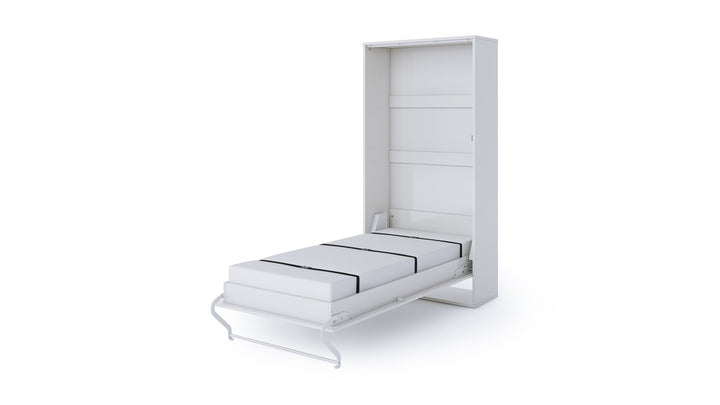 Vertical Murphy Bed Invento, European Twin Size with mattress