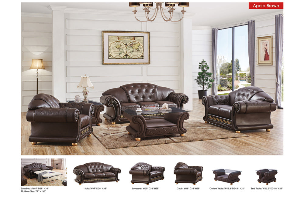 Apolo Brown Living Room