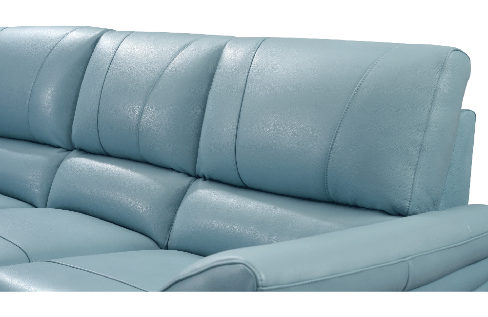 2934 Blue Sofa with electric recliners