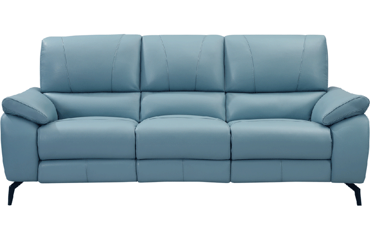 2934 Blue Sofa with electric recliners