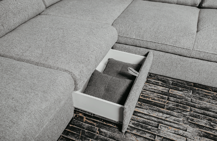 Oliver Sectional Sofa-Bed Gray