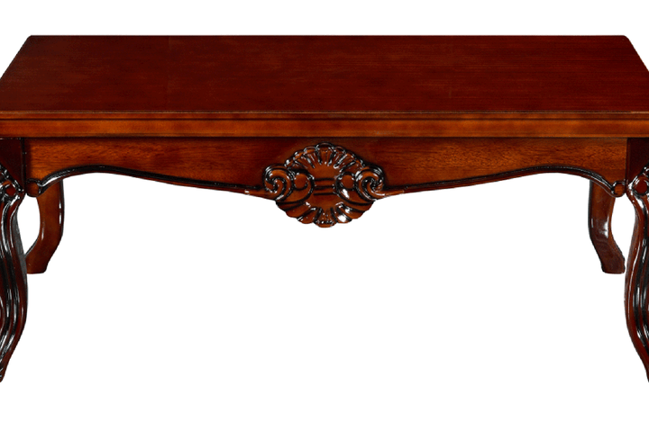 401 Grey Leather Coffee Table