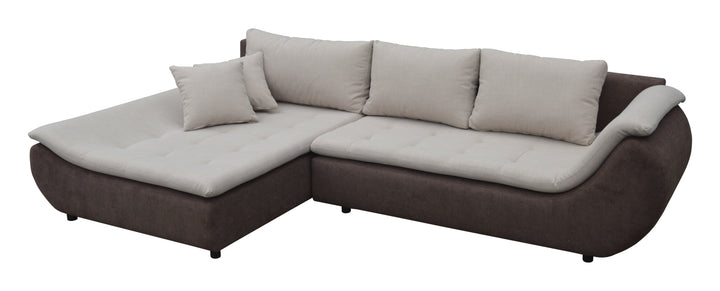 Sectional FULL size Sleeper Sofa PRATO with storage