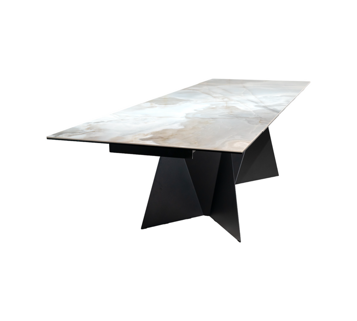 Extendable Dining Table ALBERTO with ceramic top