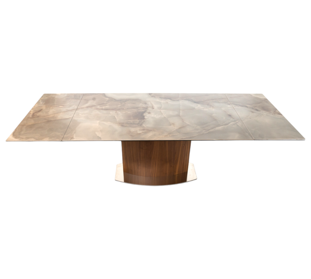 Extendable Dining Table ARNARDO with ceramic top