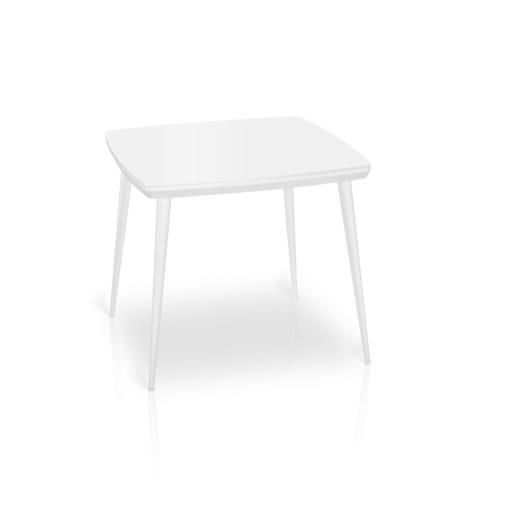 ESSAI Square Glass Top Dining Table