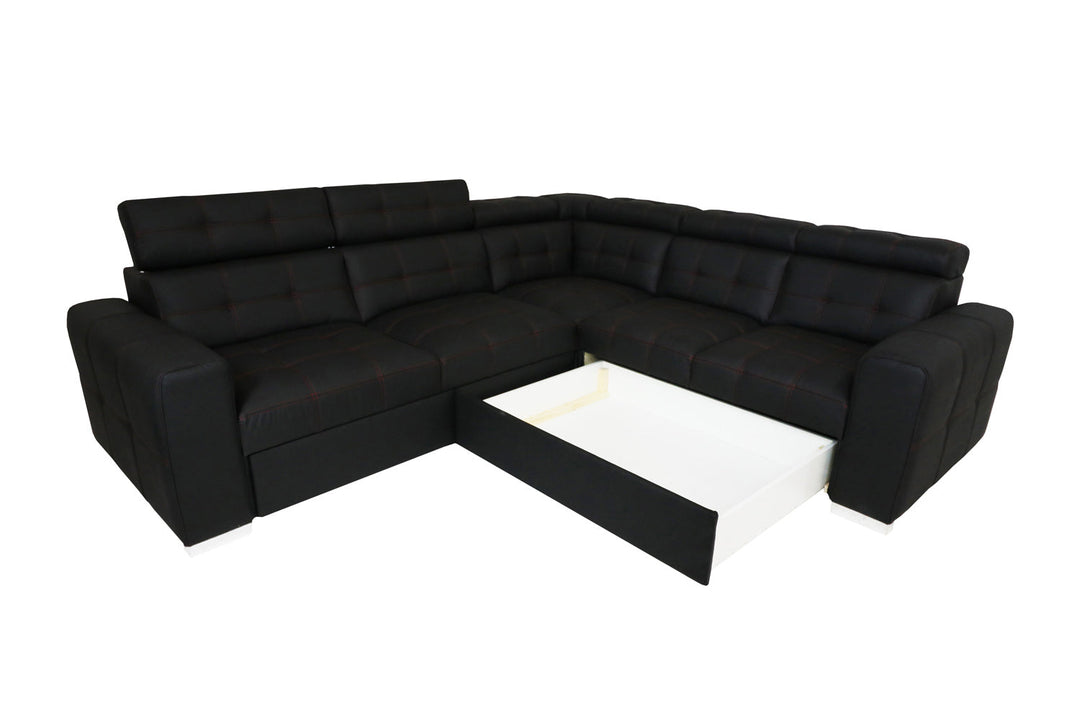 Sleeper Sectional IRYS with storage and FULL size sleeper