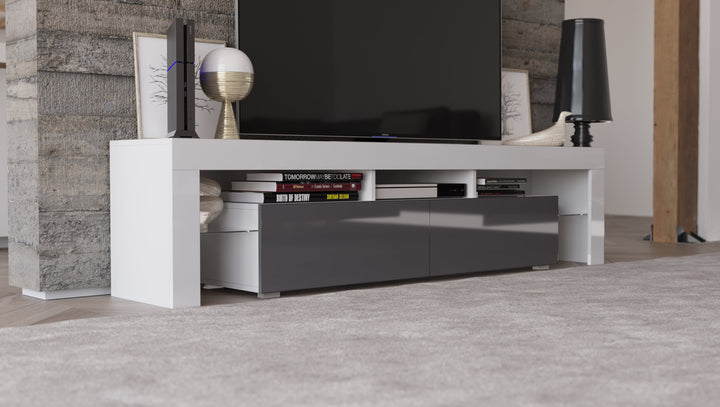 TV Stand Freestanding/ Floating 74 inch REVA II with LED