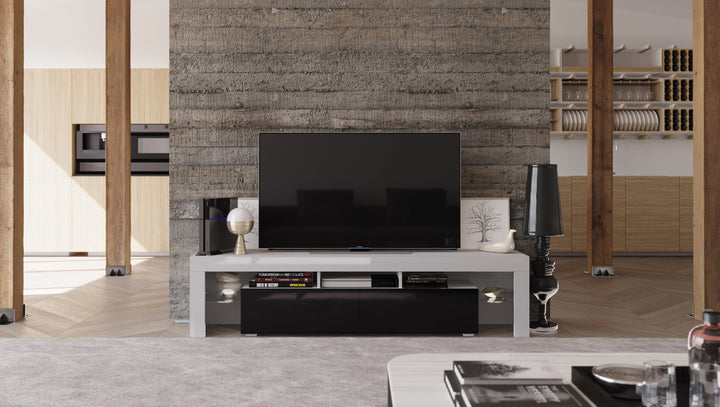 TV Stand Freestanding/ Floating 74 inch REVA II with LED