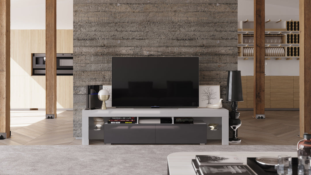 TV Stand Freestanding/ Floating 74 inch REVA II with LED