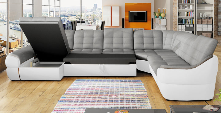 Sleeper Sectional Infinity XL, U-Shape Full XL with storage. LEFT