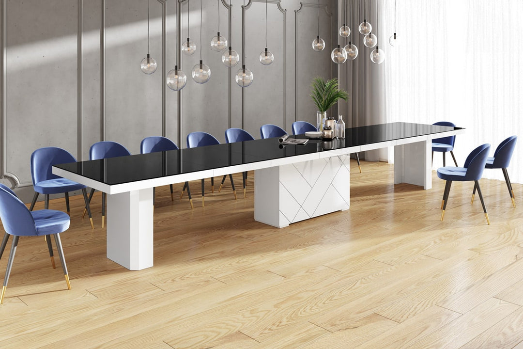 Dining table with 6 extensions LOSOK Max for up to 20 people online sale