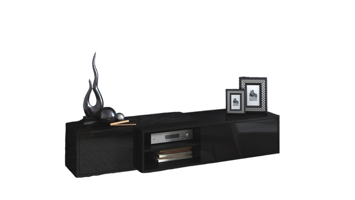 TV Stand SIGMA Floating/ Free standing, Black